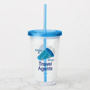 Vaso Acrílico Gritos para agentes de viajes