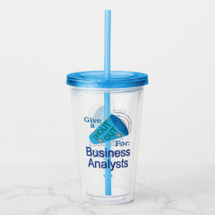Vaso Acrílico Gritos para analistas de negocios