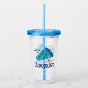 Vaso Acrílico Gritos para coreógrafos