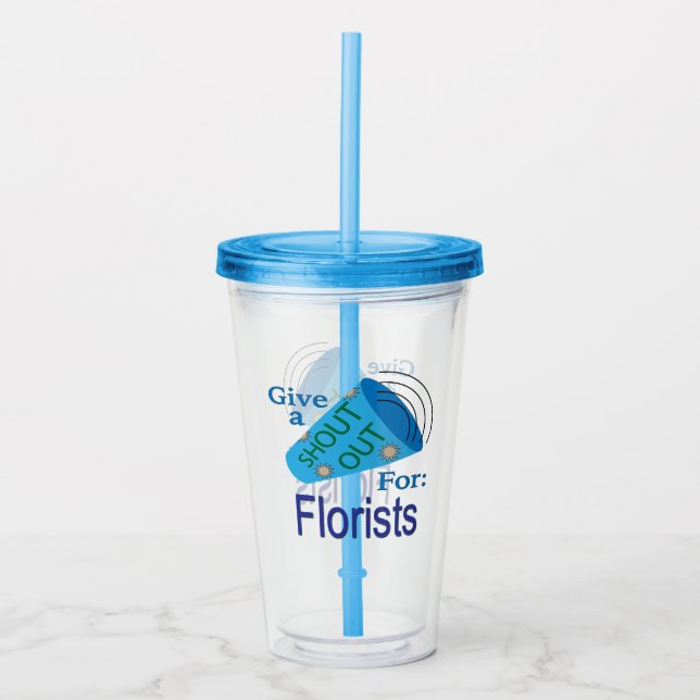 Vaso Acrílico Gritos para floristas (Anverso)