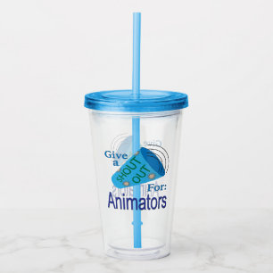Vaso Acrílico Gritos para los animadores
