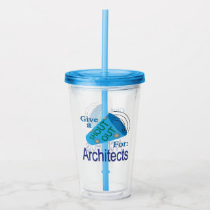 Vaso Acrílico Gritos para los arquitectos