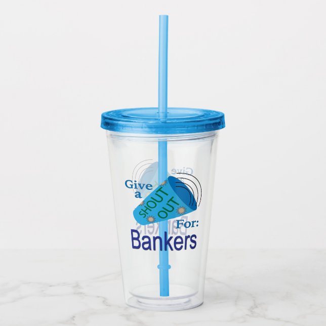 Vaso Acrílico Gritos para los banqueros (Anverso)