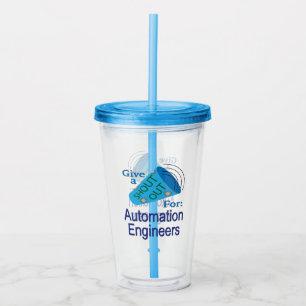 Vaso Acrílico Gritos para los ingenieros de automatización