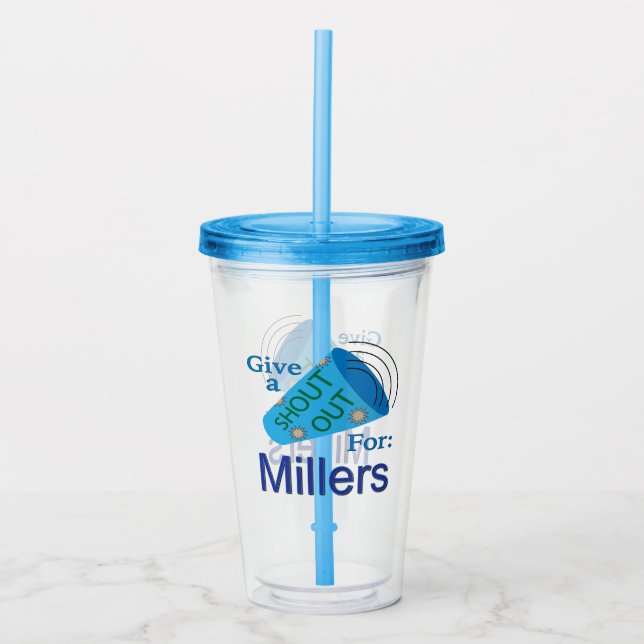 Vaso Acrílico Gritos para los Millers (Anverso)