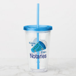 Vaso Acrílico Gritos para los notarios