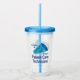 Vaso Acrílico Gritos para los técnicos de atención al paciente