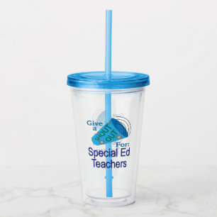 Vaso Acrílico Gritos para profesores de educación especial