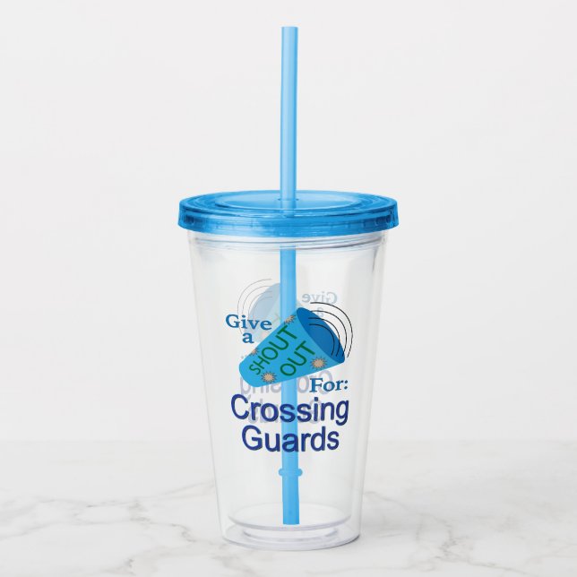 Vaso Acrílico Gritos por cruzar guardias (Anverso)