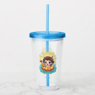 Vaso Acrílico Grupo de nombres personalizados para flotador de v