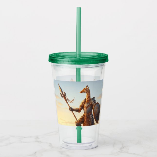 Vaso Acrílico Guerrero de Giraffe (Anverso)