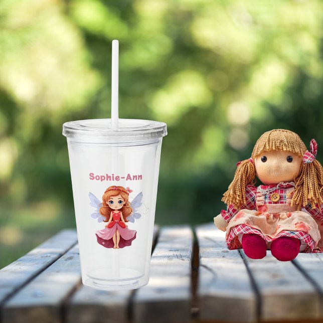 Vaso Acrílico Hada encantadora (Subido por el creador)