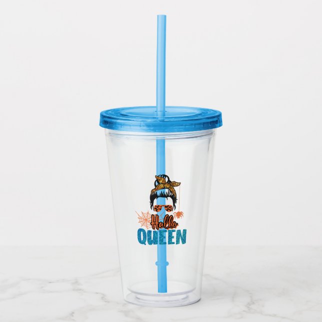 Vaso Acrílico Hallo Queen (Anverso)