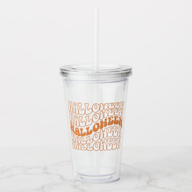 Vaso Acrílico Halloween (Anverso)