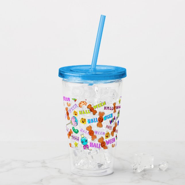 Vaso Acrílico Halloween (Reverso (hielo))