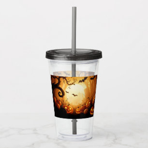 Vaso Acrílico Halloween/Bat/Calabaza/Caída