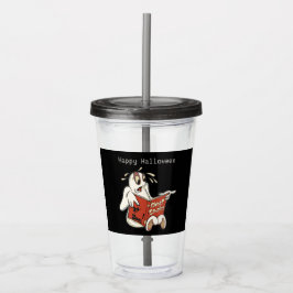 Vaso Acrílico Halloween de historias fantasma