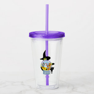 Vaso Acrílico Halloween de la bruja malvada Crystal Ball