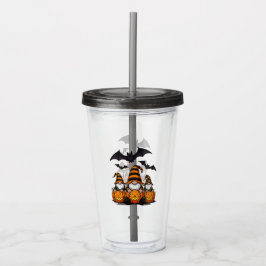 Vaso Acrílico Halloween Gnome Acrylic Tumbler