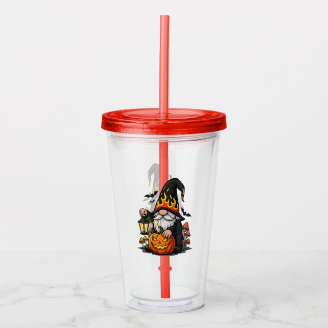 Vaso Acrílico Halloween Gnome Acrylic Tumbler (Anverso)