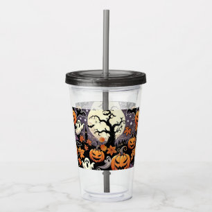 Vaso Acrílico Halloween/otoño/otoño