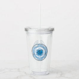 Vaso Acrílico Harmony Dental 20th Anniversary Tumbler with Straw