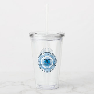 Vaso Acrílico Harmony Dental 20th Anniversary Tumbler with Straw