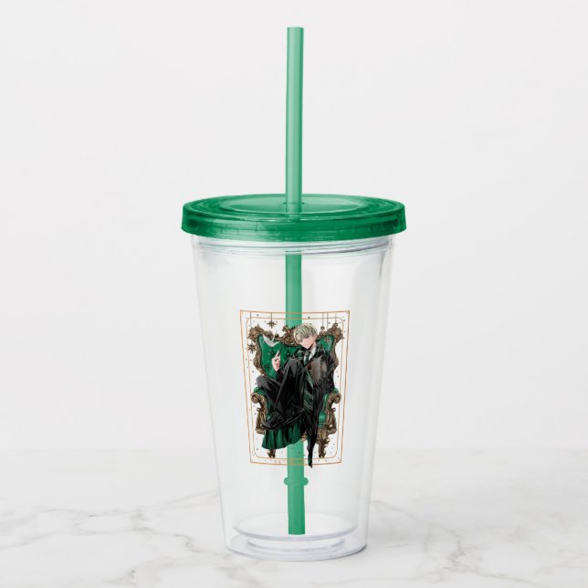 Vaso Acrílico HARRY POTTER™ | Anime Draco Malfoy Sentado (Anverso)