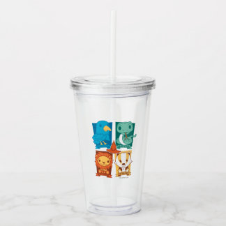 VASO ACRÍLICO HARRY POTTER™| CASAS PERSONALIZADOS HOGWARTS™
