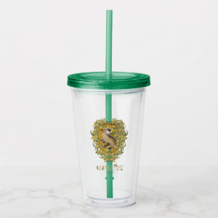 VASO ACRÍLICO HARRY POTTER™ ESCUDO DE HUFFLEPUFF™