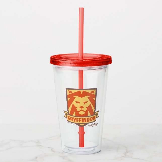 Vaso Acrílico HARRY POTTER™ | Escudo estival Magic GRYFFINDOR™ (Anverso)