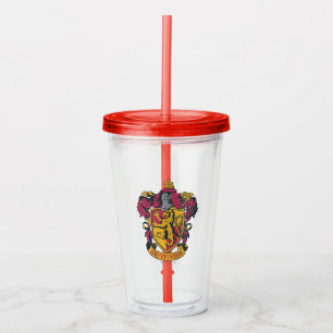 Vaso Acrílico Harry Potter Escudo Gryffindor House