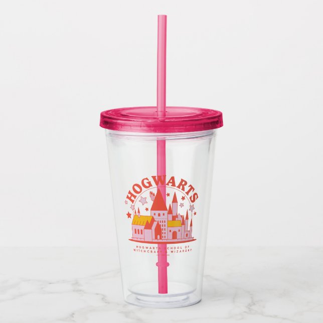 Vaso Acrílico HARRY POTTER™ | Escuela Cute HOGWARTS™ (Anverso)