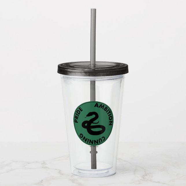 Vaso Acrílico Harry Potter | Gráfica de los rasgos de la casa SL (Anverso)
