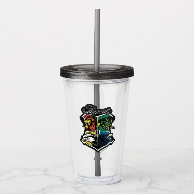 Vaso Acrílico HARRY POTTER™ | HOGWARTS™ Badge atlético (Anverso)