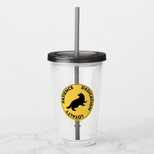 Vaso Acrílico Harry Potter Rasgos de la casa HUFFLEPUFF™ Gráfi