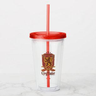 Vaso Acrílico Harry Potter Tarjeta Gryffindor QUIDDITCH™