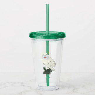 Vaso Acrílico Hedwig con carta Dibujo caprichoso