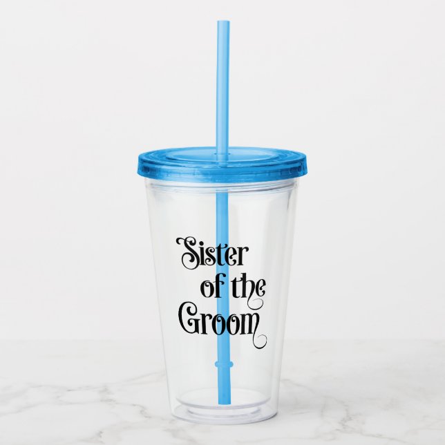 Vaso Acrílico Hermana del novio (Anverso)