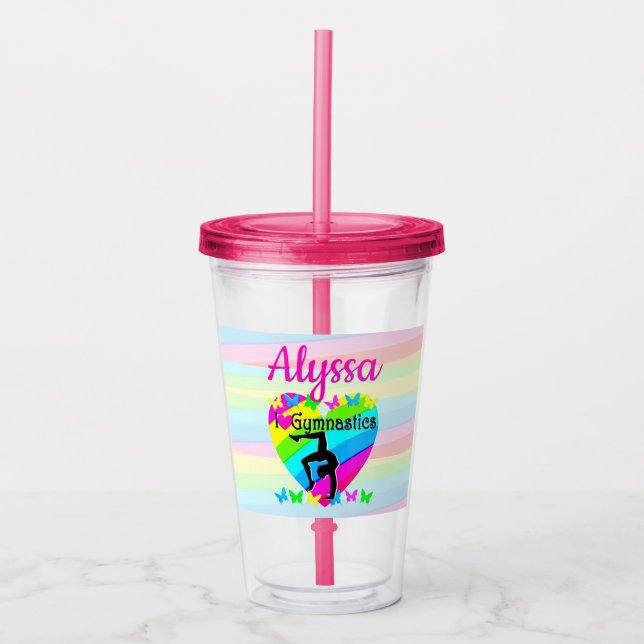 VASO ACRÍLICO HERMOSA GIMNASTICA DE AMOR PARA EL DISEÑO (Anverso)