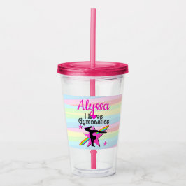 VASO ACRÍLICO HERMOSO ME ENCANTA EL DISEÑO DE GIMNASTICAS