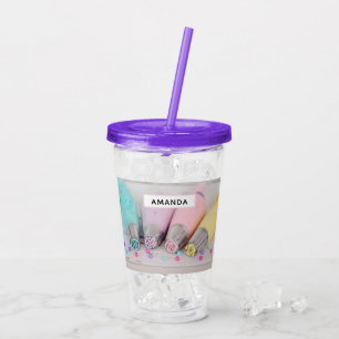 Vaso Acrílico Herramientas de decoración de pasteles en colores