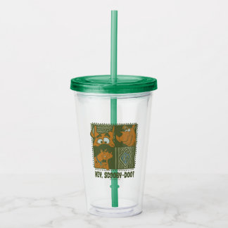 Vaso Acrílico Hey Scooby-Doo Tribal Square Graphic