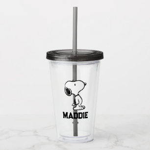 Vaso Acrílico Historietas clásicas de Snoopy