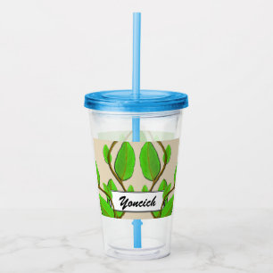 Vaso Acrílico Hojas de Kenneth Yoncich