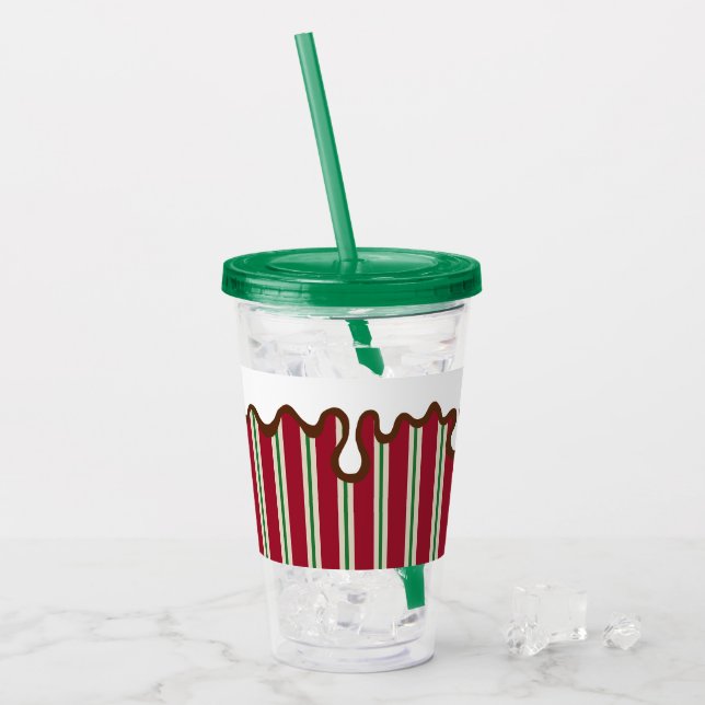 Vaso Acrílico Holiday Peppermint Tumbler (Anverso (hielo))