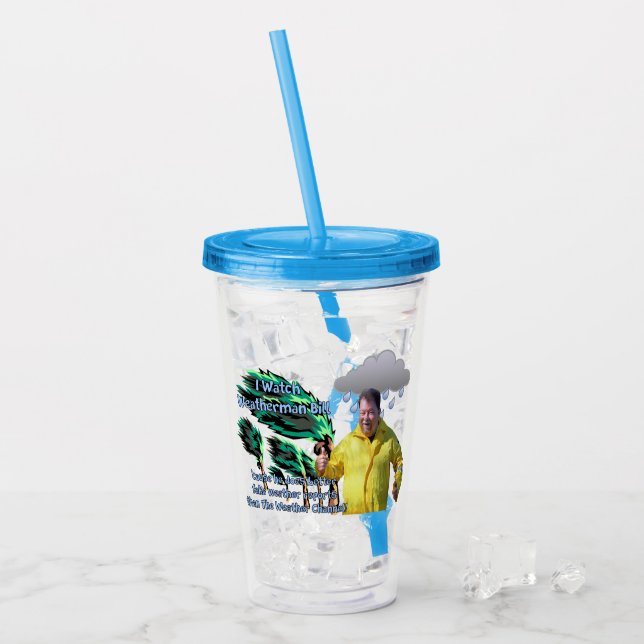Vaso Acrílico Hombre del Tiempo Bill (Anverso (hielo))