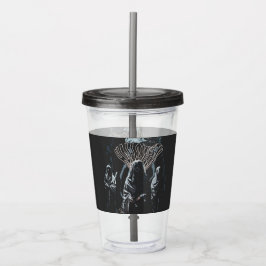 Vaso Acrílico Horrores modernos de Halloween atemorizante