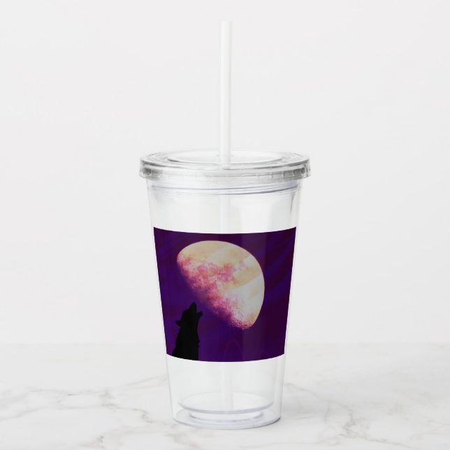 Vaso Acrílico Howling Moon (Anverso)