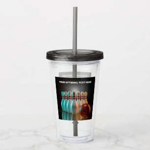 Vaso Acrílico Huelga de bolos de personalizado